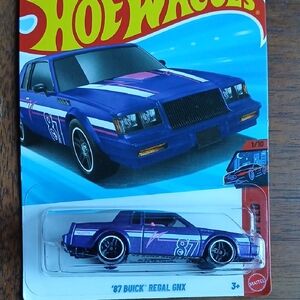 '87 Buick Regal GNX Blue Die-Cast Hot Wheels  Car